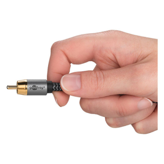 Goobay Subwoofer splitterkabel | Tulp naar 2x tulp | M ↔ M | Goobay | 2 meter (Mono, Zwart/grijs) 65300 K010411226 - 8