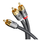 Goobay Subwoofer splitterkabel | Tulp naar 2x tulp | M ↔ M | Goobay | 3 meter (Mono, Zwart/grijs) 65301 K010411227 - 4