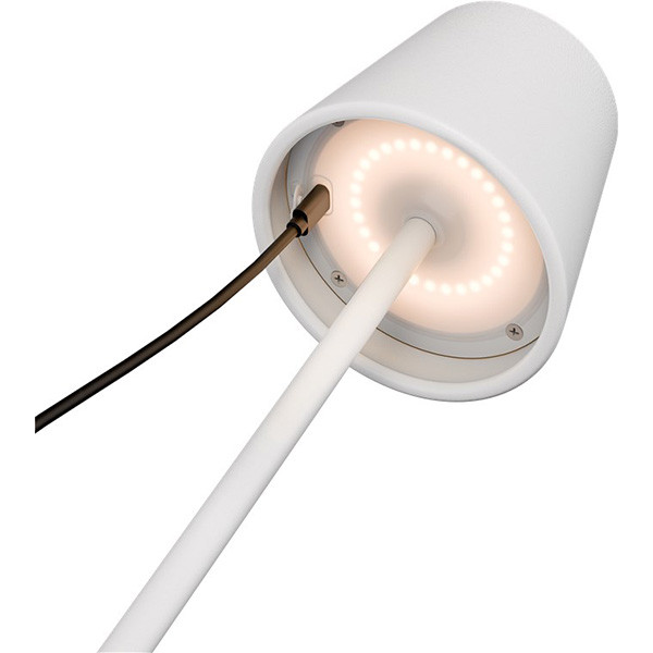 Goobay Tafellamp | Goobay (Led, Draadloos, Touchbediening, Warm wit licht, Dimbaar, USB C, Wit) 73927 77672 K150204357 - 2