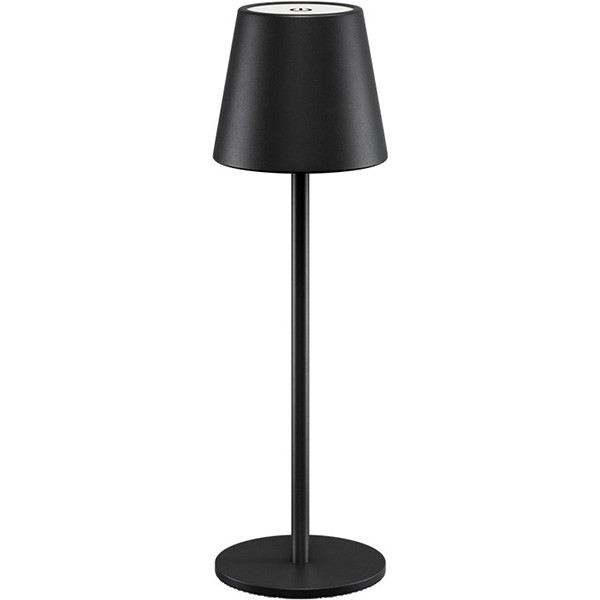 Goobay Tafellamp | Goobay (Led, Draadloos, Touchbediening, Warm wit licht, Dimbaar, USB C, Zwart) 72024 77673 K150204358 - 1