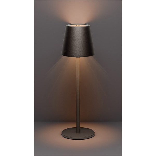 Goobay Tafellamp | Goobay (Led, Draadloos, Touchbediening, Warm wit licht, Dimbaar, USB C, Zwart) 72024 77673 K150204358 - 5