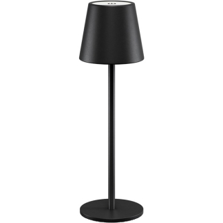 Goobay Tafellamp | Goobay (Led, Draadloos, Touchbediening, Warm wit licht, Dimbaar, USB C, Zwart) 72024 K150204358
