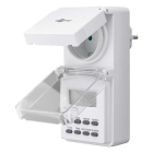 Goobay Tijdschakelaar buiten | Goobay | 3 stuks (12-24 uur, 10 programma's, IP44, Digitaal) 55546 K170103336 - 4