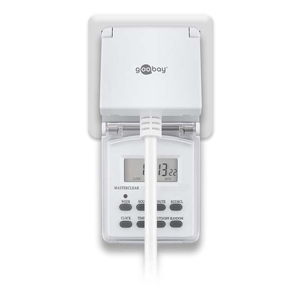 Goobay Tijdschakelaar buiten | Goobay | 3 stuks (12-24 uur, 10 programma's, IP44, Digitaal) 55546 K170103336 - 6