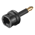 Toslink naar mini Toslink adapter | V ↔ M | Goobay (Verguld, Digitaal)