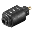Goobay Toslink naar mini Toslink adapter | V ↔ M | Goobay (Verguld, Digitaal) 11924 K010411195 - 1