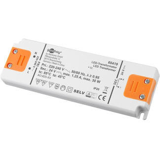 Goobay Transformator | 24 volt | Goobay (30 W, Niet dimbaar) 30606 60419 K150303610 - 1