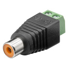 Tulp connector met terminal block | V |  Goobay (2-pin, Schroefbevestiging)