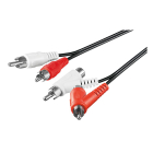Tulp kabel | 2x tulp naar 2x tulp | Extra poorten | Goobay | 1.5 meter (Stereo)