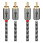 Goobay Tulp kabel | 2x tulp naar 2x tulp | M ↔ M | Goobay | 0.5 meter (Stereo, 100% koper) 65291 K010411230 - 2