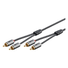 Goobay Tulp kabel | 2x tulp naar 2x tulp | M ↔ M | Goobay | 0.5 meter (Stereo, 100% koper) 65291 K010411230 - 3