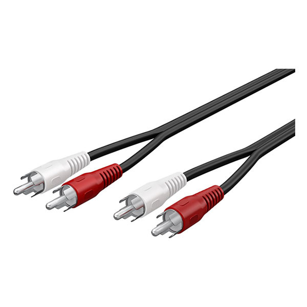 Goobay Tulp kabel | 2x tulp naar 2x tulp | M ↔ M | Goobay | 0.5 meter (Stereo, Nikkel) 50097 K010411243 - 1