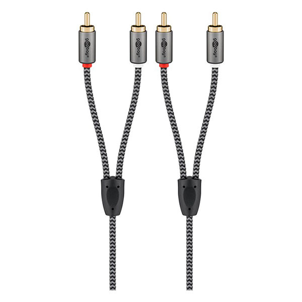 Goobay Tulp kabel | 2x tulp naar 2x tulp | M ↔ M | Goobay | 1 meter (Stereo, 100% koper) 65292 K010411231 - 1