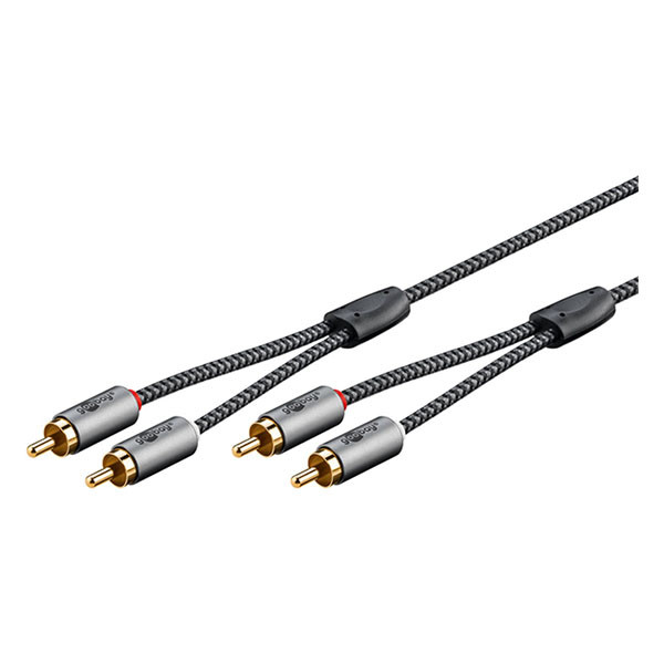 Goobay Tulp kabel | 2x tulp naar 2x tulp | M ↔ M | Goobay | 1 meter (Stereo, 100% koper) 65292 K010411231 - 3