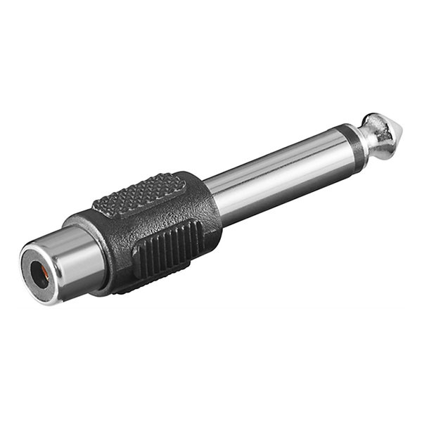 Goobay Tulp naar 6.35 mm jack adapter | V ↔ M | Goobay (Mono) 11118 K010411219 - 1
