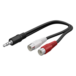Goobay Tulp naar jack 3.5 mm kabel | M → V | Goobay | 20 cm (Stereo) 50600 K010411215