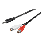 Tulp naar jack 3.5 mm kabel | V ↔ M | Goobay | 1.5 m (Stereo)