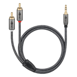 Goobay Tulp naar jack kabel | M → M | Goobay | 0.5 m (3.5 mm, Stereo, Verguld, 100% koper, 3-polig) 65284 K010411066 - 5