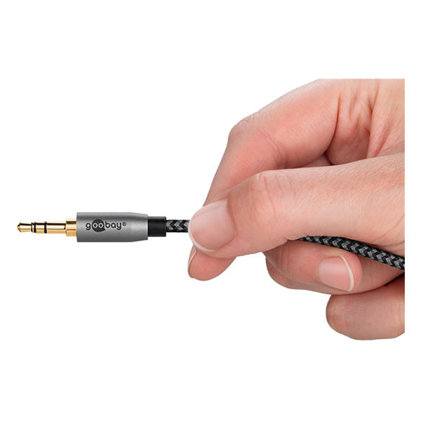 Goobay Tulp naar jack kabel | M ↔ M | Goobay Plus | 0.5 meter (3.5 mm, Stereo, Verguld, 100% koper, 3-polig) 65284 K010411066 - 10