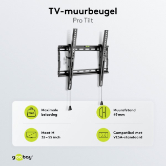 Goobay Tv beugel | Goobay | 32 tot 55 inch (Kantelbaar, Max. 70 kg) 49909 K101501203 - 6