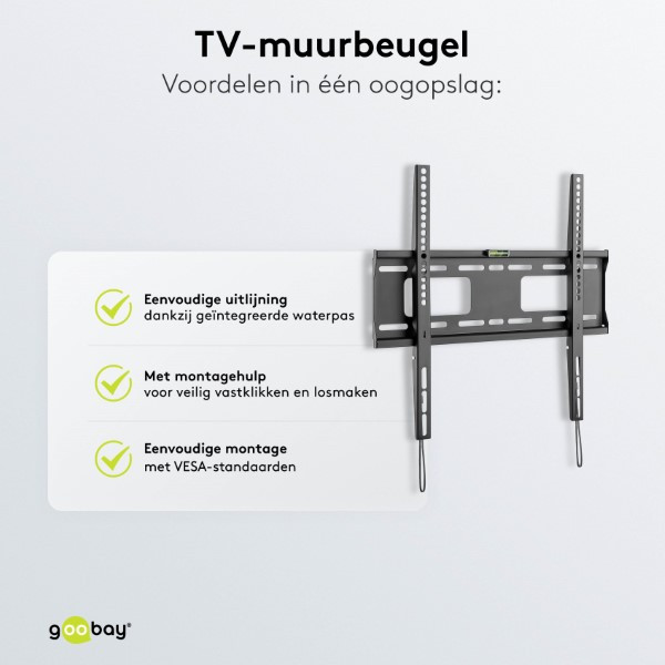 Goobay Tv beugel | Goobay | 32 tot 55 inch (Vast, Max. 50 kg) 49890 K101501197 - 7