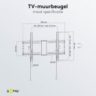 Goobay Tv beugel | Goobay | 37 tot 70 inch (Kantelbaar, Max. 70 kg) 49929 K101501202 - 6