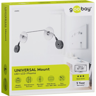 Goobay Tv beugel | Goobay | 37 tot 70 inch (Universeel, Met flexibel kabel ophangsysteem, Max. 50 kg) 63490 K101501194 - 3
