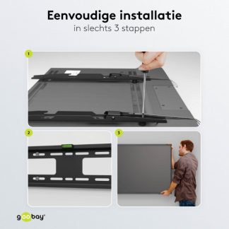 Goobay Tv beugel | Goobay | 37 tot 70 inch (Vast, Max. 50 kg) 49891 K101501196 - 7