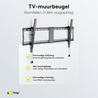 Goobay Tv beugel | Goobay | 43 tot 100 inch (Kantelbaar, Max. 70 kg) 49930 K101501204 - 7