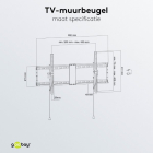 Goobay Tv beugel | Goobay | 43 tot 100 inch (Kantelbaar, Max. 70 kg) 49930 K101501204 - 6