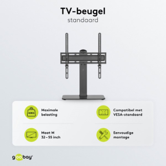 Goobay Tv standaard | Goobay | 32 tot 55 inch (Zwenkbaar, In hoogte verstelbaar, Max. 40 kg) 58524 K101501159 - 4