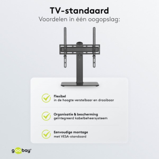 Goobay Tv standaard | Goobay | 32 tot 55 inch (Zwenkbaar, In hoogte verstelbaar, Max. 40 kg) 58524 K101501159 - 7