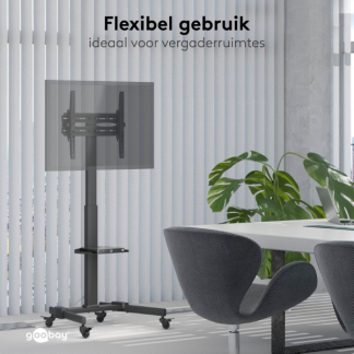 Goobay Tv vloerstandaard | Goobay | 37 tot 70 inch (Verrijdbaar, Verstelbaar, Max. 35 kg) 59507 K101501189 - 10