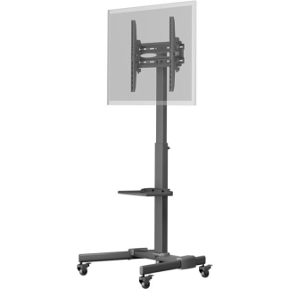 Goobay Tv vloerstandaard | Goobay | 37 tot 70 inch (Verrijdbaar, Verstelbaar, Max. 35 kg) 59507 K101501189 - 1