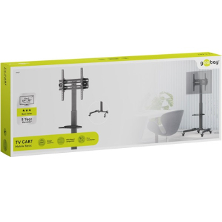 Goobay Tv vloerstandaard | Goobay | 37 tot 70 inch (Verrijdbaar, Verstelbaar, Max. 35 kg) 59507 K101501189 - 9