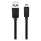 Goobay USB A naar Micro USB kabel | 3 meter | USB 2.0 (100% koper, Zwart) 93920 CCGB60500BK30 CCGP60500BK30 N010201015 - 3