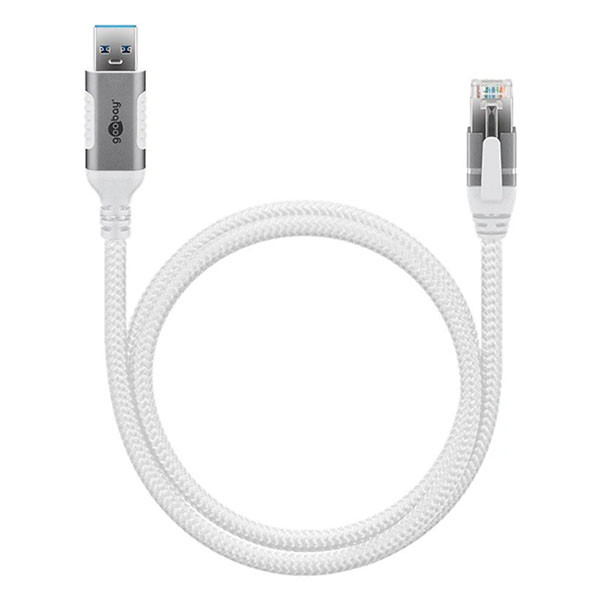 Goobay USB A naar RJ45 kabel | Goobay | 1 meter (USB 3.0, Cat6 FTP, Wit) 74157 K020610070 - 4