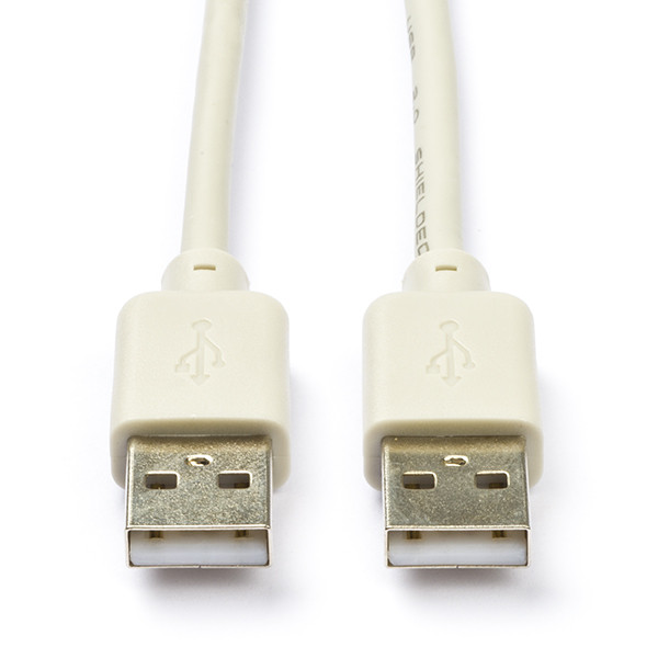 Goobay USB A naar USB A kabel | 1.8 meter | USB 2.0 (100% koper, Grijs) 93375 K070601023 - 1