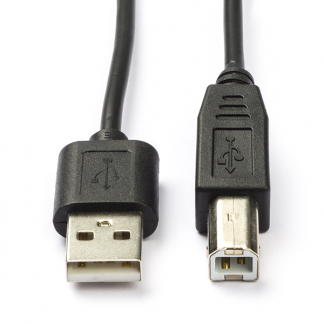 Goobay USB A naar USB B kabel | 1 meter | USB 2.0 (100% koper) 96185 CCGP60100BK10 N010204007 - 