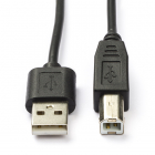 Goobay USB A naar USB B kabel | 1 meter | USB 2.0 (100% koper) 96185 CCGP60100BK10 N010204007