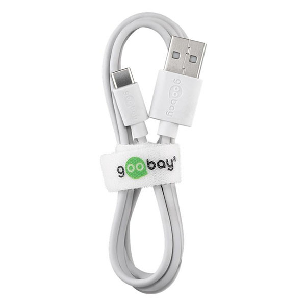 Goobay USB A naar USB C kabel | 1 meter | USB 2.0 (Wit) 45563 K010214053 - 3