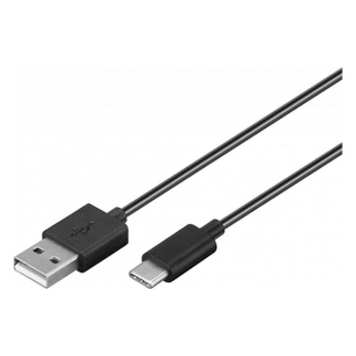 Goobay USB A naar USB C kabel | 1 meter | USB 2.0 (Zwart) 45735 K010214058 - 2