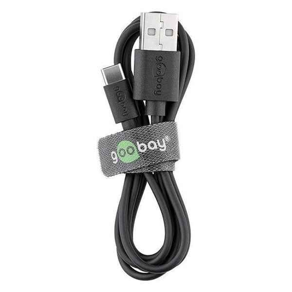 Goobay USB A naar USB C kabel | 1 meter | USB 2.0 (Zwart) 45735 K010214058 - 3