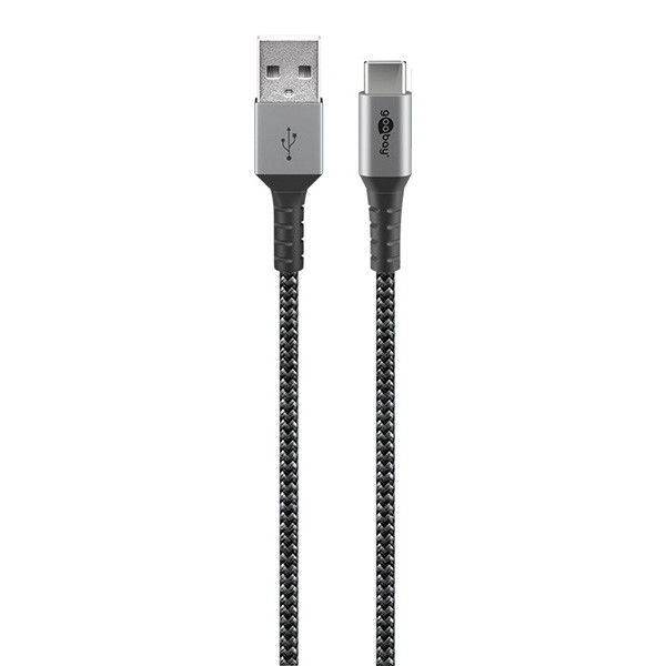 Goobay USB A naar USB C kabel | Goobay | 0.5 meter | USB 2.0 (60W, 480 Mbps) 49295 K180107340 - 1