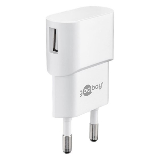 Goobay USB A oplader | Goobay | 1 poort (USB A, 5W, Wit) 44948 K120300234 - 1