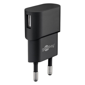 Goobay USB A oplader | Goobay | 1 poort (USB A, 5W, Zwart) 44947 K120300235 - 1