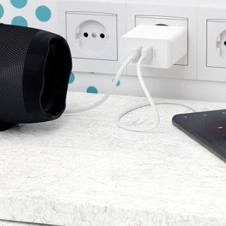 Goobay USB A oplader | Goobay | 2 poorten (USB A, Quick Charge, 28W, Wit) 44957 K120300240 - 2