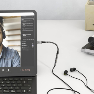 Goobay USB C naar 3.5 mm jack | M ↔ V | Goobay | 0.15 meter (Stereo, Textiel) 74056 K010221054 - 3