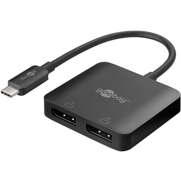 Goobay USB C naar DisplayPort adapter | Goobay | 0.12 meter  (8K@30Hz, 2 x DisplayPort) 60171 K010214290 - 1