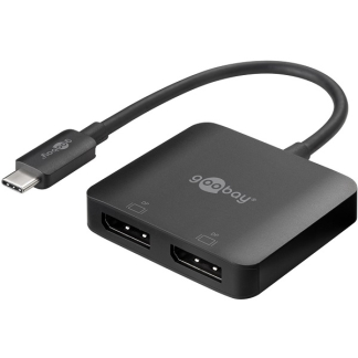 Goobay USB C naar DisplayPort adapter | Goobay | 0.12 meter  (8K@30Hz, 2 x DisplayPort) 60171 K010214290 - 1
